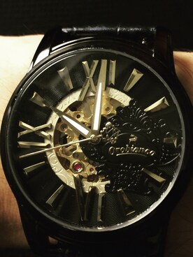 「Orobianco（オロビアンコ）のアイテム（アナログ腕時計、ブラック系）」を使った、WCCFさん（メンズ・170cm）の秋コーディネート