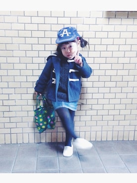 「アイテム（ジャケット/アウター）」を使った、かちこさん（キッズ・90cm）の冬コーディネート