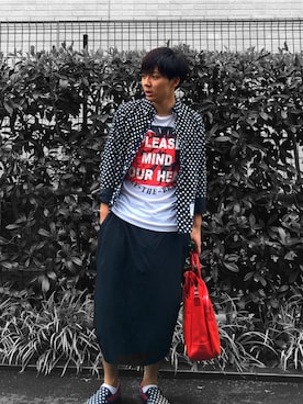 「diddlediddle（ディドルディドル）のアイテム（パンツ）」を使った、うるぐすさん（メンズ・171cm）の春コーディネート