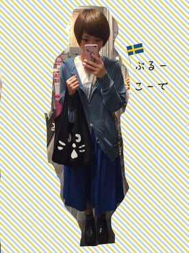 「アイテム（ハンドバッグ）」を使った、nakasakuさん（レディース・158cm・10代）の秋コーディネート