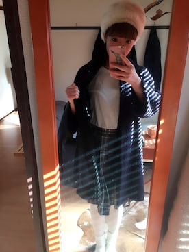 「アイテム（ハンドバッグ）」を使った、nakasakuさん（レディース・158cm・10代）の冬コーディネート