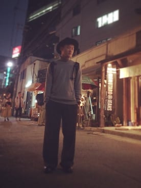「乱痴気（ランチキ）のアイテム（パンツ）」を使った、△mkun✌︎さん（メンズ・165cm）の秋コーディネート