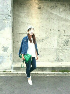 「NINE WEST（ナインウエスト）のアイテム（バッグ）」を使った、h i k a r iさん（レディース・155cm）の秋コーディネート