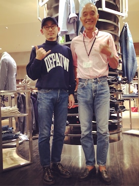 「スエット」｜「アイテム（その他シューズ）」を使った、hiro5cさん（メンズ・170cm）の春コーディネート