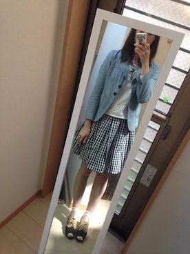 「SEE BY CHLOE（シーバイクロエ）のアイテム（ジャケット/アウター）」を使った、あきこさん（レディース・170cm）の春コーディネート