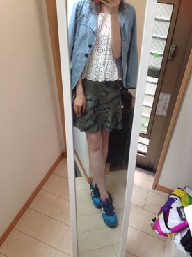 「SEE BY CHLOE（シーバイクロエ）のアイテム（ジャケット/アウター）」を使った、あきこさん（レディース・170cm）の夏コーディネート