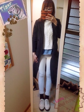 あきこさん（レディース・170cm）の冬コーディネート