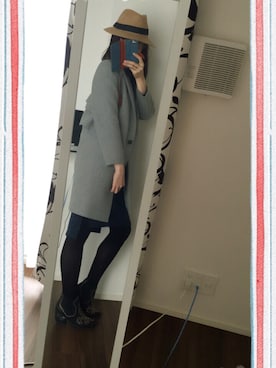 「Kaon（カオン）のアイテム（ジャケット/アウター）」を使った、あきこさん（レディース・171cm）の冬コーディネート