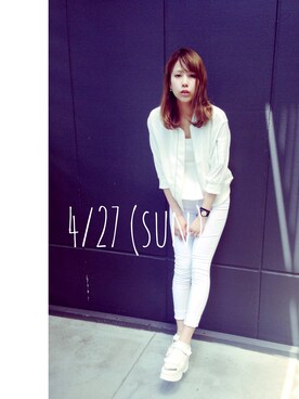 古屋美咲さん(レディース・166cm)の春コーディネート