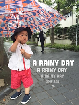 「息子」｜「アイテム（その他シューズ）」を使った、uuuuta⋆⋆⋆さん（キッズ・90cm）の夏コーディネート