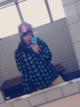 「ROXY（ロキシー）のアイテム（その他アウター）」を使った、Azusa Taniguchiさん（レディース・157cm）の春コーディネート