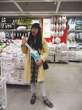 「PAR ICI」｜「アイテム（ステンカラーコート）」を使った、🍪norabearさん（レディース・160cm）の秋コーディネート