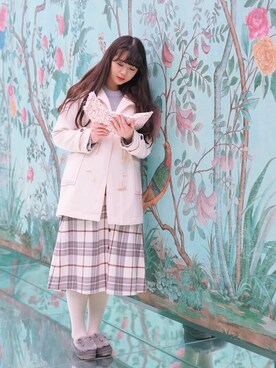 「SM2（エスエムツー）のアイテム（ピーコート）」を使った、2thisdayさん（レディース・168cm）の冬コーディネート