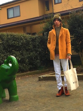 ぬま海老さん（メンズ・175cm）の冬コーディネート