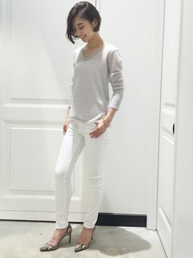 「FRAME DENIM（フレームデニム）のアイテム」を使った、KANAさん（レディース・160cm）の夏コーディネート