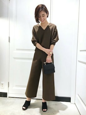 「M2MAlletier（エムツーマレティエ）のアイテム」を使った、KANAさん（レディース・160cm）の秋コーディネート