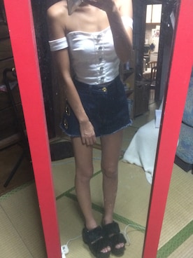 「GYDA（ジェイダ）のアイテム（その他トップス、ホワイト系）」を使った、Saki Kodamaさん（レディース・162cm）の秋コーディネート