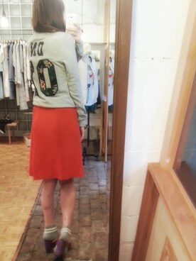 「made in HEAVEN（メイドインヘブン）のSWEAT（スウェット、グレー系）」を使った、sherryさん（レディース・168cm）の春コーディネート