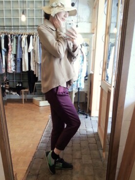 「CAMEO（カメオ）のpants（その他パンツ、その他）」を使った、sherryさん（レディース・168cm）の春コーディネート