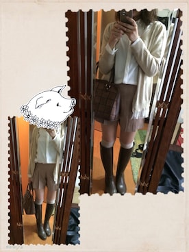「キュロット」｜「アイテム（レインシューズ）」を使った、kitsunenoさん（レディース・160cm）の夏コーディネート