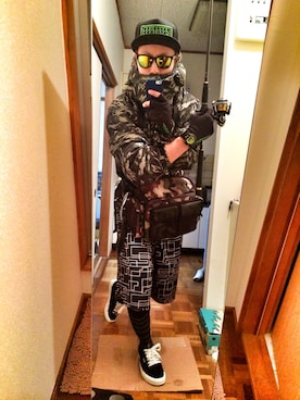 「CREATURE（クリーチャー）のアイテム」を使った、PECO☆さん（メンズ・177cm）の冬コーディネート