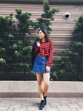 「5（ファイブ）のアイテム（ジャケット/アウター）」を使った、yuchi wangさん（レディース・161cm）の冬コーディネート