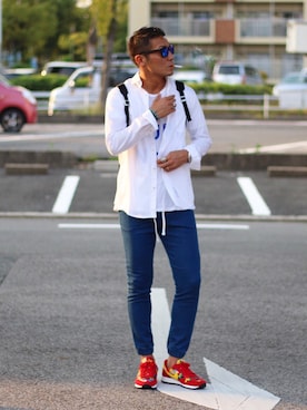 momoさん（メンズ・179cm）の夏コーディネート