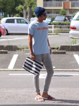 momoさん（メンズ・179cm）の夏コーディネート