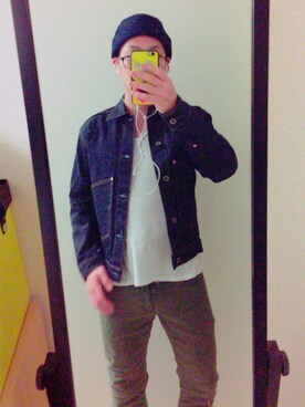 「AZUL by moussy（アズールバイマウジー）のアイテム（チノパンツ）」を使った、むーくんさん（メンズ・169cm）の夏コーディネート