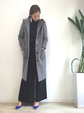 「rich-（リッチ）のアイテム（その他アウター）」を使った、asukaさん（レディース・168cm）の冬コーディネート