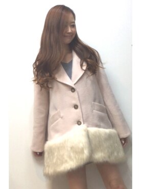 「rich-（リッチ）のアイテム」を使った、asukaさん（レディース・168cm）の冬コーディネート