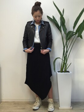 「rich-（リッチ）のアイテム」を使った、asukaさん（レディース・168cm）の冬コーディネート
