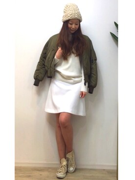 「rich-（リッチ）のアイテム」を使った、asukaさん（レディース・168cm）の冬コーディネート