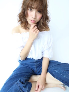 「切りっぱなし」｜「アイテム（その他）」を使った、みきてぃさん（レディース・155cm）の夏コーディネート