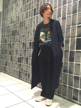 「UNUSED」｜「アイテム（その他アウター）」を使った、Yuuki Wadaさん（メンズ・170cm）の夏コーディネート