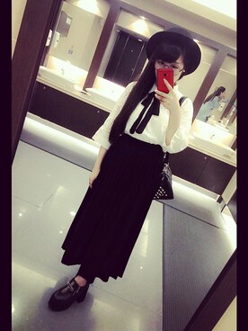 「UNIF（ユニフ）のアイテム（パンプス）」を使った、BoBoさん（レディース・153cm）の夏コーディネート
