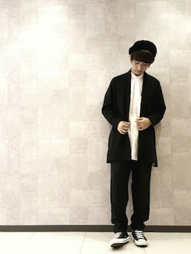 「JUNRED（ジュンレッド）のアイテム（ハンチング/ベレー帽）」を使った、me you meさん（メンズ・170cm）の秋コーディネート