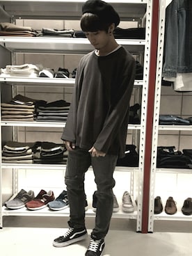 「JUNRED（ジュンレッド）のアイテム（ハンチング/ベレー帽）」を使った、me you meさん（メンズ・170cm）の秋コーディネート