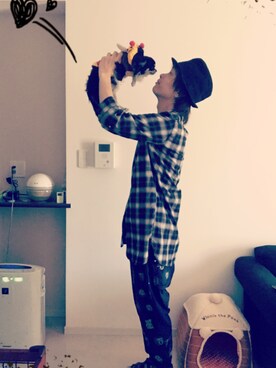 「FACTOTUM（ファクトタム）のアイテム（帽子）」を使った、hiro🐾さん（メンズ・178cm）の秋コーディネート