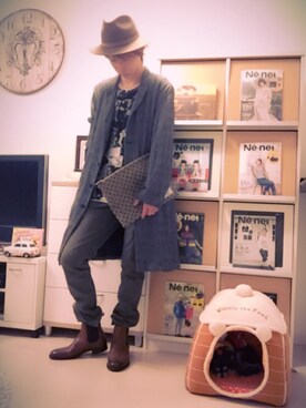 「Vlas Blomme（ヴラスブラム）のアイテム（ジャケット/アウター）」を使った、hiro🐾さん（メンズ・178cm）の秋コーディネート