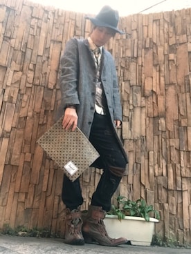 「Vlas Blomme（ヴラスブラム）のアイテム（ジャケット/アウター）」を使った、hiro🐾さん（メンズ・178cm）の秋コーディネート