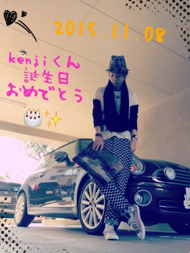 「H&M（エイチ・アンド・エム）のアイテム（ストール/ショール）」を使った、hiro🐾さん（メンズ・178cm）の秋コーディネート