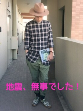 「SHIPS JET BLUE（シップスジェットブルー）のアイテム（その他シューズ）」を使った、hiro🐾さん（メンズ・178cm）の春コーディネート