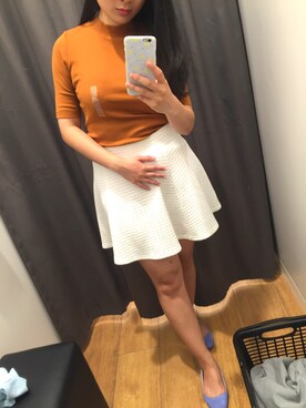 「H&M（エイチ・アンド・エム）のアイテム（モカシン/デッキシューズ）」を使った、Kathrin_Ngさん（レディース・158cm）の秋コーディネート
