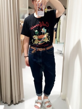 「厚底」｜harunaさん（レディース・151cm）の夏コーディネート