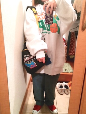 「SPALDING（スポルディング）のアイテム」を使った、harunaさん（レディース・151cm）の秋コーディネート