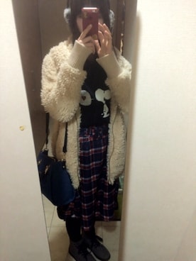 yuuu＊さん（レディース・157cm）の冬コーディネート
