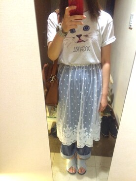 yuuu＊さん（レディース・157cm）の夏コーディネート