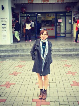 「Heather（ヘザー）のアイテム（フォーマルスーツ/小物）」を使った、Irene .Cさん（レディース・155cm）の冬コーディネート