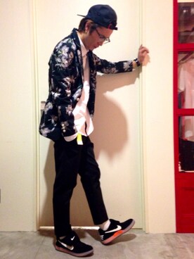 「TOMMY（トミー）のアイテム（テーラードジャケット）」を使った、Carterさん（メンズ・183cm）の冬コーディネート